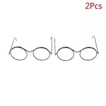 1/2/5/10 шт. Круглая оправа без линз ретро крутые очки для куклы 2Pcs