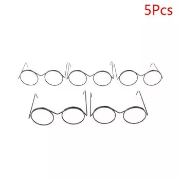 1/2/5/10 шт. Круглая оправа без линз ретро крутые очки для куклы 5Pcs