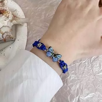 1/2/5/10 шт. Синий браслет дружбы женский регулируемый плетеный веревочный узел защита счастливый браслет дружбы 1pc