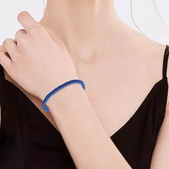 1/2/5/8/10 шт. Синие плетеные браслеты регулируемого размера, ручная работа, значимая связь, синие плетеные браслеты дружбы 1pc