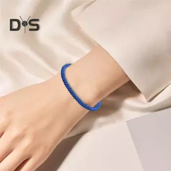 1/2/5/8/10 шт. Синие плетеные браслеты регулируемого размера, ручная работа, значимая связь, синие плетеные браслеты дружбы 1pc