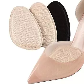 1/2/5 пар нескользящих полустелек силиконовых подушечек для передней части стопы утолщенных подушечек для передней части стопы стельки для обуви на высоком каблуке Big Change Small Half Size Pad 1Pairs бежевый