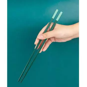 1/2/5 пара зеленых нескользящих многоразовых палочек для еды, набор палочек для еды из домашнего сплава, китайская еда, японская корейская суши, лапша 1 pair зелёный