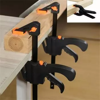 1/2/5 шт. 4-дюймовый комплект быстросъемных зажимов с храповым механизмом, регулируемый ручной зажим для стержня для деревообработки, гаджет для самостоятельной работы по дереву, инструменты для деревообработки 1pc