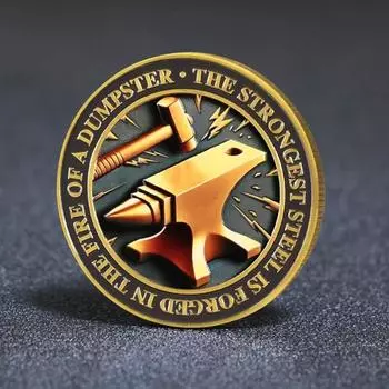 1/2/5 шт. монета Dumpster Flame Challenge резная памятная медаль медальон металлическая круглая коллекционная монета 2pcs