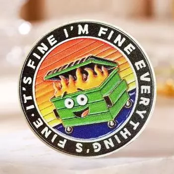 1/2/5 шт. монета Dumpster Flame Challenge резная памятная медаль медальон металлический круглый 5pcs