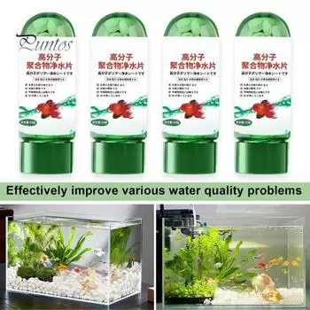 1/2/5 шт. мощные таблетки для очистки воды в аквариуме портативные таблетки для очистки воды в аквариуме для удаления мутности воды 1pc