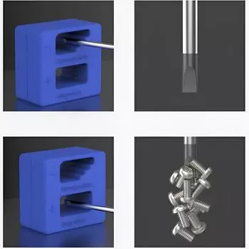 1/2/5 шт. высококачественная синяя отвертка магнитный захват инструмент намагничиватель размагничивающий инструмент отвертка ручной инструмент
