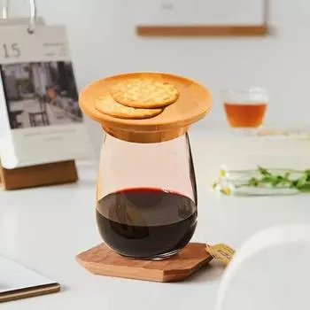 1/2/6 шт. бамбуковый бокал для вина, мясная доска, топпер, подставка для вина, крышка для бокала, держатель для закусок, украшение для бокала для вина для любителей вина 2pcs