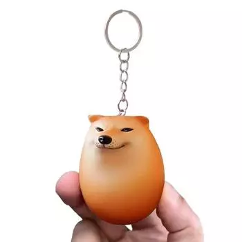 1/2/6 шт. игрушка-игрушка для сдавливания яиц сиба-ину с держателем, медленный отскок, снятие стресса, тревожности, портативная, для детей, подростков, взрослых, мультяшная собака, сенсорная игрушка-фиджет A