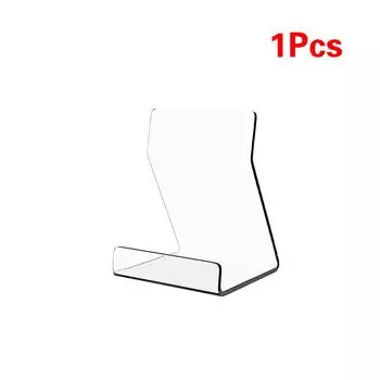 1/2/6 шт. Прозрачная подставка для книг для полки, настольной книжной полки, акрилового прозрачного офисного хранения 1Pcs