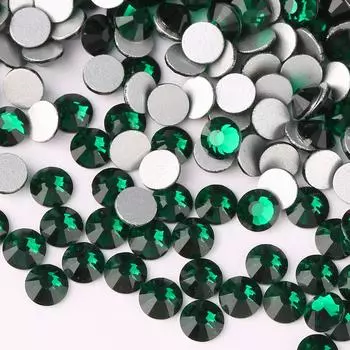 1,2 - 7 мм плоское дно стразы маникюр алмаз плоское дно Ab цвет сделай сам алмазная живопись украшение для дома ювелирные изделия SS6 (2.0mm) 1440 pcs темно-зеленого