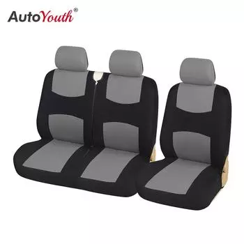 1+2 чехла на сиденья серого цвета, чехол для автомобильного сиденья в классическом стиле для грузовика UNIVERSAL красный