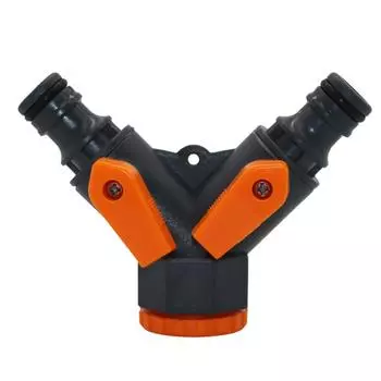1/2 дюйма до 3/4 дюйма Y-шунтовый адаптер, клапан, садовый шланг, разветвитель, соединители, переключатель для орошения, сельскохозяйственный фитинг для труб, 1 шт.