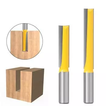 1/2 хвостовик, длинная чистящая нижняя гравировальная фреза, твердосплавная фреза, деревообрабатывающие инструменты, фрезерный станок с ЧПУ, концевая фреза 2Pcs