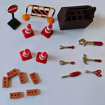 1/2 комплекта аксессуаров для строительства гномов, мини-набор для строительства, рождественские украшения для строительства гномов, 20 шт./комплект