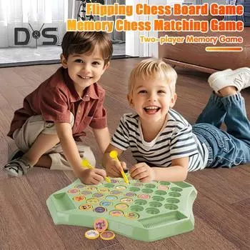 1/2 комплекта игровых шахмат для детей, игра в шахматы на память, для 2 игроков, шахматы с животными и фруктами, настольная игра для тренировки внимания, развивающая игрушка для развития памяти у малышей Fruit