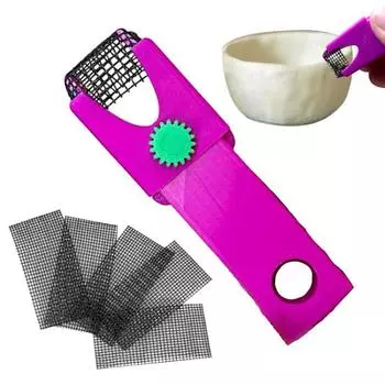 1/2 комплекта небольших шлифовальных арф с сеткой 5/10, мини-ручной многофункциональный инструмент для лепки из глины, формовщик для керамики, принадлежности для художников и ремесленников 1 Set