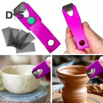 1/2 комплекта небольших шлифовальных арф с сеткой 5/10, мини-ручной многофункциональный инструмент для лепки из глины, формовщик для керамики, принадлежности для художников и ремесленников 1 Set