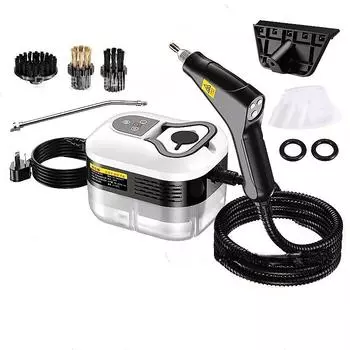 1.2 л Цифровой Паровой Очиститель Высокого Давления и Высокой Температуры 1500 Вт Бытовая Многофункциональная Машина для Чистки Тканей