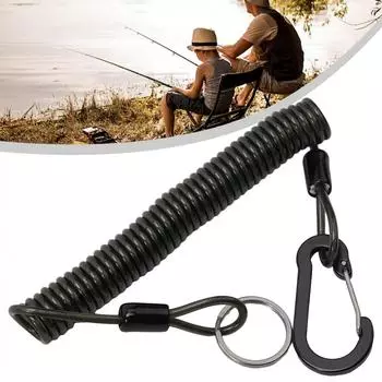 1,2 м / 2 м пружинный трос нержавеющая сталь + пластик 1.2M