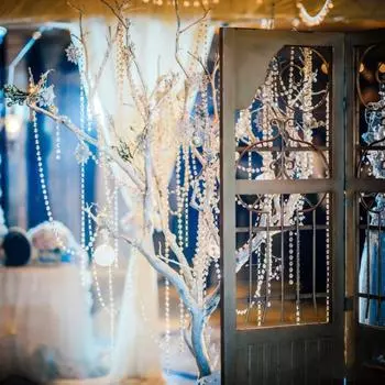 1,2 м хрустальные шарики бусины нити свадебное место макет подвесной хрустальный стеклянный бусины занавес для свадебного рождественского украшения елки