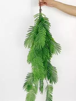 1,2 м Искусственная персидская трава Искусственное висячее растение Поддельная висячая зеленая персидская трава для дома, комнаты, стены, сада, патио, свадьбы, внутреннего и наружного декора зелёный