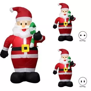 1,2 м LED Санта Рождественский свет надувной солдат кукла вечерние домашний двор модное украшение