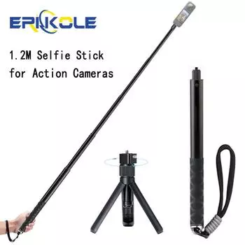 1,2 м невидимая селфи-палка для Insta360 X4 X3 вращающаяся рукоятка штатив для панорамной камеры удлинительный стержень аксессуары
