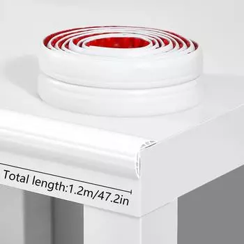 1,2 м/рулон противоударной полосы плоской мебели мешок бордюр удар стены угловой край бытовой противоударной стены прикреплены к столу серый