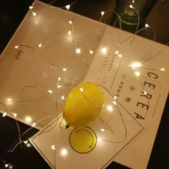 1/2 м светодиодный светильник на батарейках, сказочный свет, праздник, Рождество, вечеринка, сад, дерево, декор 1M