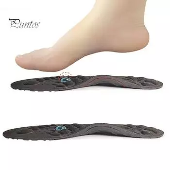 1/2 пары магнитных акупрессурных стелек для ног для мужчин и женщин, гелевые комфортные вставки для обуви с магнитами для ног, стельки с поддержкой свода стопы для снятия усталости ног S 1Pair