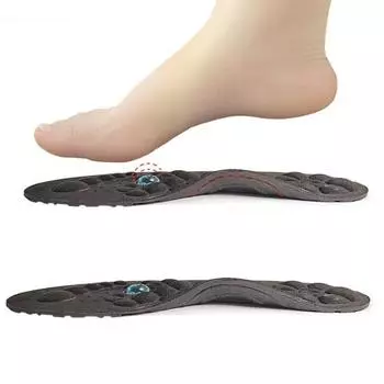 Yousheng 1/2 пары магнитных акупрессурных стелек для ног для мужчин и женщин, гелевые комфортные вставки для обуви с магнитами для ног, стельки для поддержки свода стопы M 1Pair