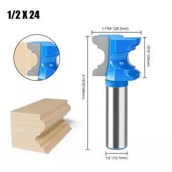 1/2 Ручка 12 Ручка Вогнутый Нос Нож Линейный Нож Панель Двери Шкафа Нож Цветочный Линейный Нож Триммер Фреза Резак для Двери Шкафа Concave nose knife 1/2 * 24 (3029-6014)
