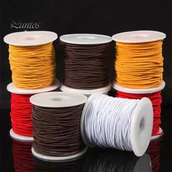 1/2 рулона эластичная веревка изысканного качества изготовления яркие цвета эластичный шнур для DIY браслетов изготовления ювелирных изделий 1pc чёрный