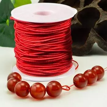 1/2 рулона эластичная веревка изысканного качества изготовления яркие цвета эластичный шнур для DIY браслетов изготовления ювелирных изделий 1pc чёрный