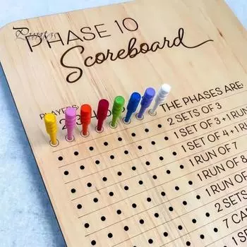 1/2 Sets Wooden Scoreboard Heavy Duty Adults Family Party Dice Game Scoring Sheet Paper Card Game Score Board Game Night Essentials 1pc