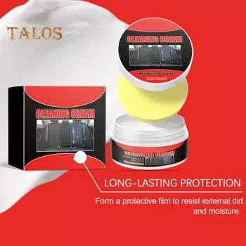 1/2 шт 100 г Крем для чистки кожи с губкой восстанавливает блеск водонепроницаемая защита удаление пятен паста для восстановления кожи для салона автомобиля 1pc