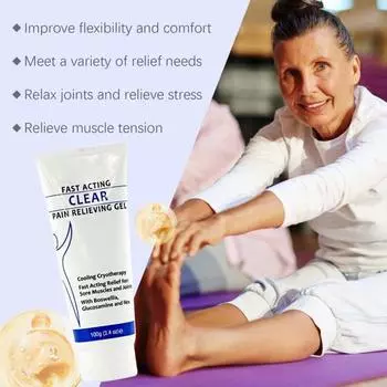 1/2 шт 100 г крем для ухода за суставами спортивный успокаивающий охлаждающий гель с ментолом ладан быстродействующий впитывающий гель для снятия боли у мужчин и женщин 1pc