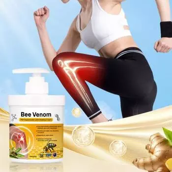 1/2 шт 100 г пчелиного яда, бальзам для суставов, натуральный, для облегчения боли в поясничном отделе позвоночника, ногах, коленях, плечах, шее, массажный уход, лечение артрита, успокаивающий крем 1pc