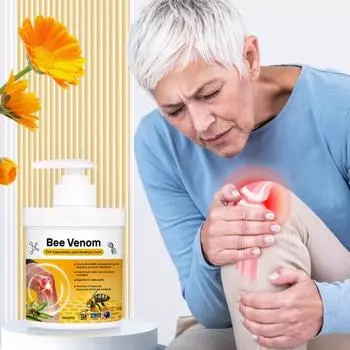 1/2 шт 100 г пчелиного яда, бальзам для суставов, натуральный, для облегчения боли в поясничном отделе позвоночника, ногах, коленях, плечах, шее, массажный уход, лечение артрита, успокаивающий крем 1pc