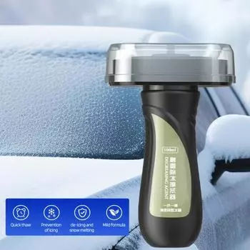 1/2 шт. 100 мл средство для таяния снега для автомобилей и домов точка замерзания тает лед за 3 секунды морозный спрей портативный очиститель льда стеклоочиститель для автомобиля и дома очиститель снега 1pc