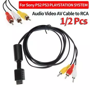 1/2 шт 1,8 м аудио видео AV кабель к RCA для PS2 PS3 PS SYSTEM