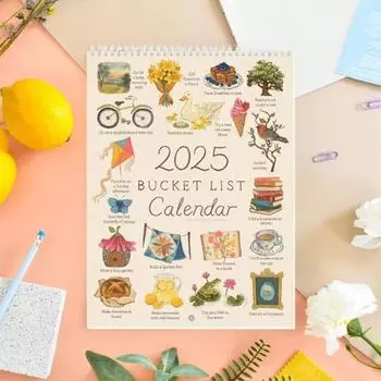 1/2 шт. 2025 календарь-список желаний календарь-подарочный буклет органайзер для садоводства ежегодный календарь посадок 1pc