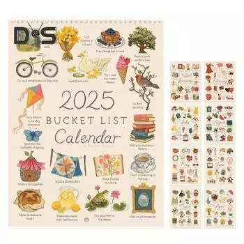 1/2 шт. 2025 календарь-список желаний календарь-подарочный буклет органайзер для садоводства ежегодный календарь посадок 1pc