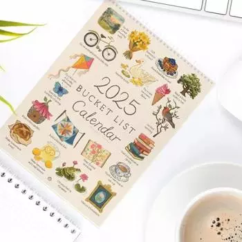 1/2 шт. 2025 список желаний календарь список желаний календарь подарочный буклет органайзер для садоводства журнал 1pc