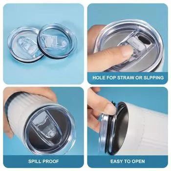 1/2 шт. 20 унций сменные крышки для стаканов прозрачные сменные крышки подходят для дорожных стаканов крышки для стаканов с защитой от проливания для аксессуаров для чашек