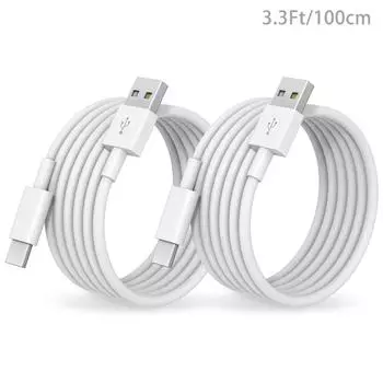 1-2 шт. 20 Вт USB A - USB C кабель для быстрой зарядки для iPhone 16 15 Pro Max Plus Samsung Xiaomi Huawei Type-C - Type C адаптер кабель 1m