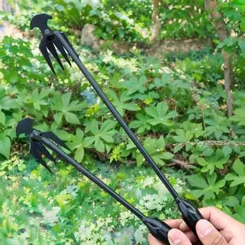 1/2 шт. 30/40/50 см садовый прополочник 4 зуба ручной прополочник марганцевая сталь кованые садовые инструменты для прополки удаление садовый прополочник для газона