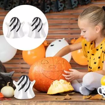 1/2 шт. 3D-печатная игрушка-призрак на Хэллоуин, настольная фигурка-призрак, снятие стресса и беспокойства, для детей и взрослых, образовательная мини-игрушка-призрак A